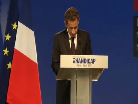 « Se mobiliser pour les personnes handicapées : une action qui vient consolider les fondement de la république » - Nicolas Sarkozy, Président de la République