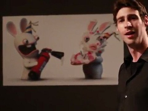 E3 2011 : jeux et interviews Ubisoft : Céline Tellier (Rayman), Antoine Henry (Lapins Crétins), Alexandre Breault (ACR)