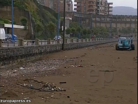 Las consecuencias del temporal en Bilbao