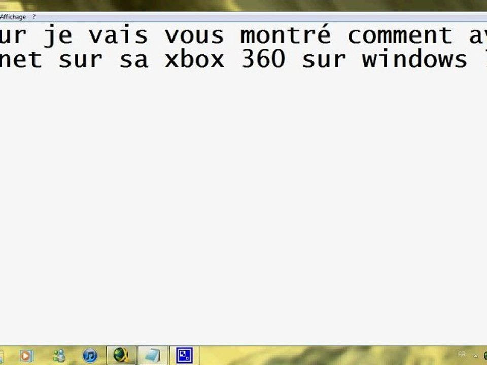 Mettre internet sur sa xbox 360
