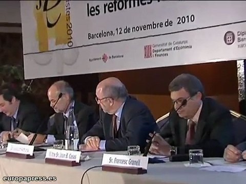 Almunia en conferencia en Barcelona