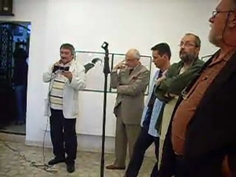 Daniel Corbu la vernisajul expozitiei lui Vasilian Dobos si Florin Buciuleac