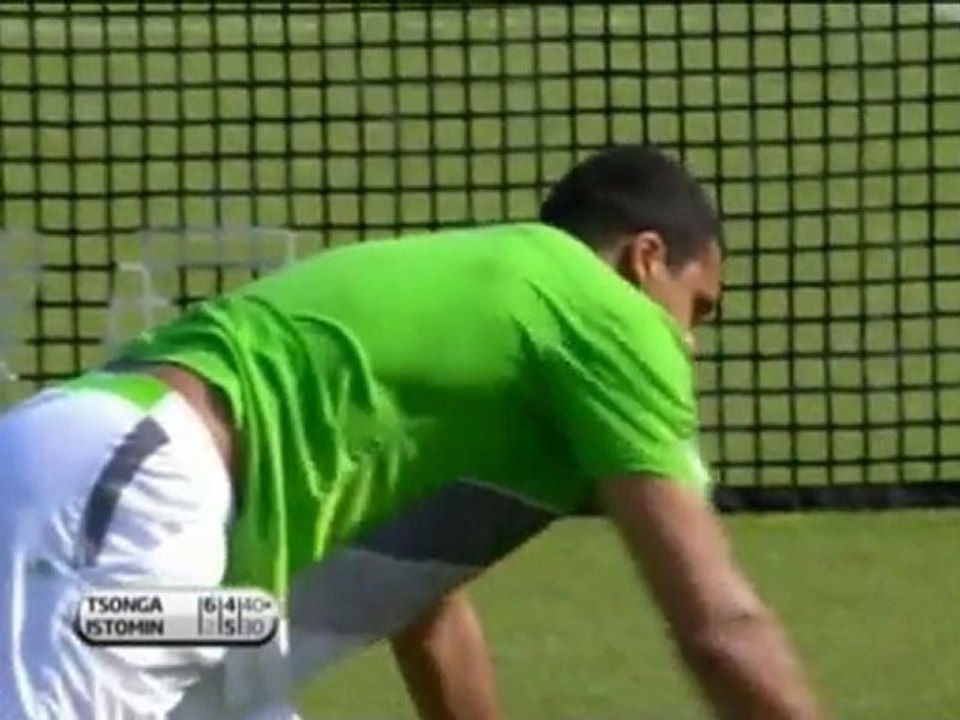 Eastbourne - tsonga wieder voll da