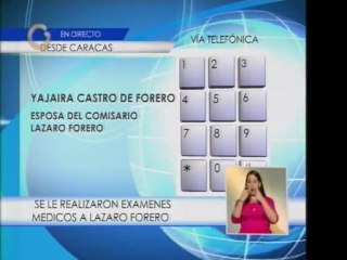 Lázaro Forero es trasladado para practicarle exámenes médicos