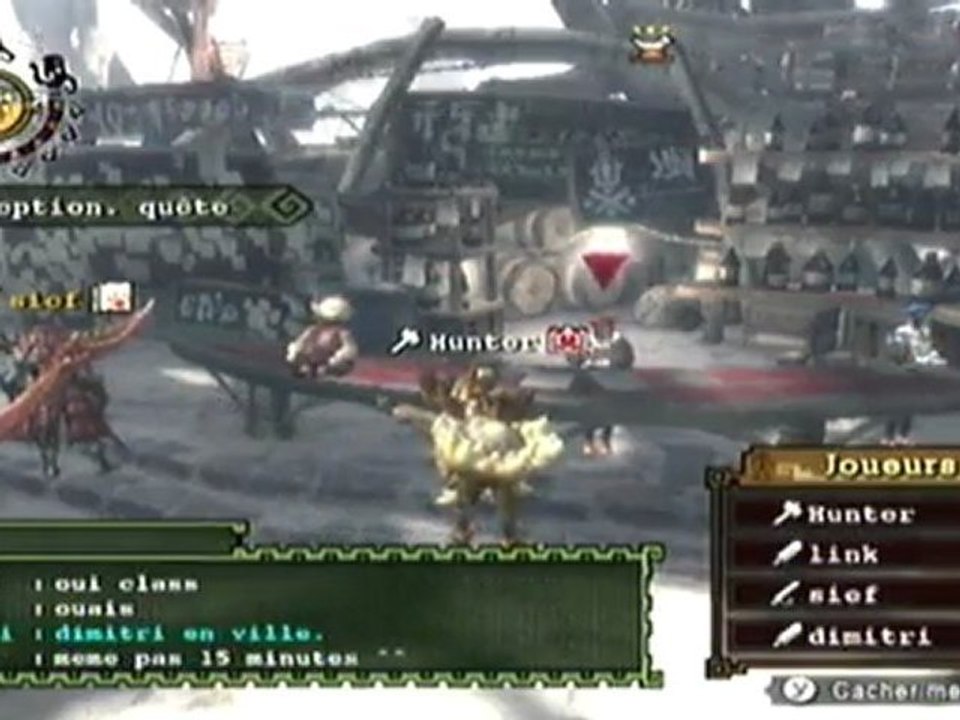 Détente ( et epic fail XD ) sur Monster Hunter Tri avec Sief et Link