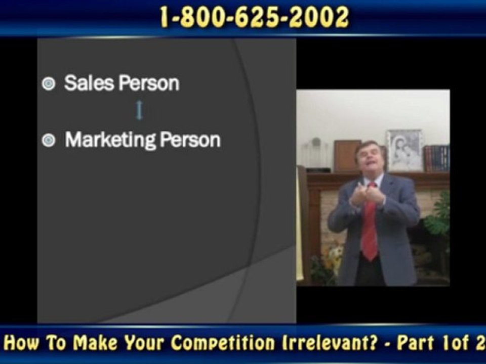 How to Make Your Competition Irrelevant - Part 1