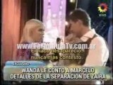 FarandulaTv.com.ar Explicacion y declaracion de Wanda Nara a Marcelo Tinelli sobre la separación de su hermana Zaira Nara