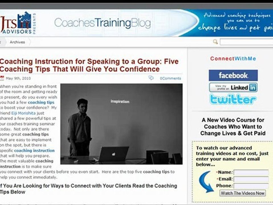 Blog Review- Coaches Training Blog