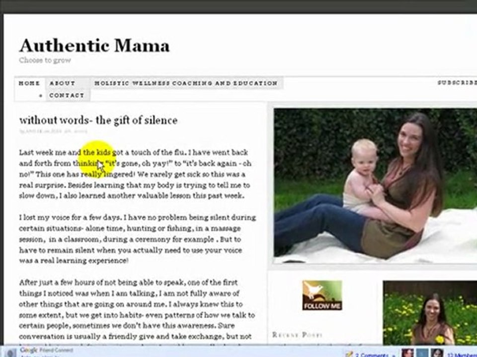 Blog Review- AuthenticMama.com