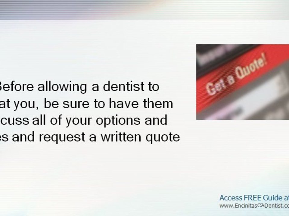 Dentist Encinitas: Learn About Dental Misconception #3