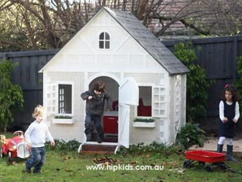Hip Kids Wooden Outdoor Cubby Play House Houses