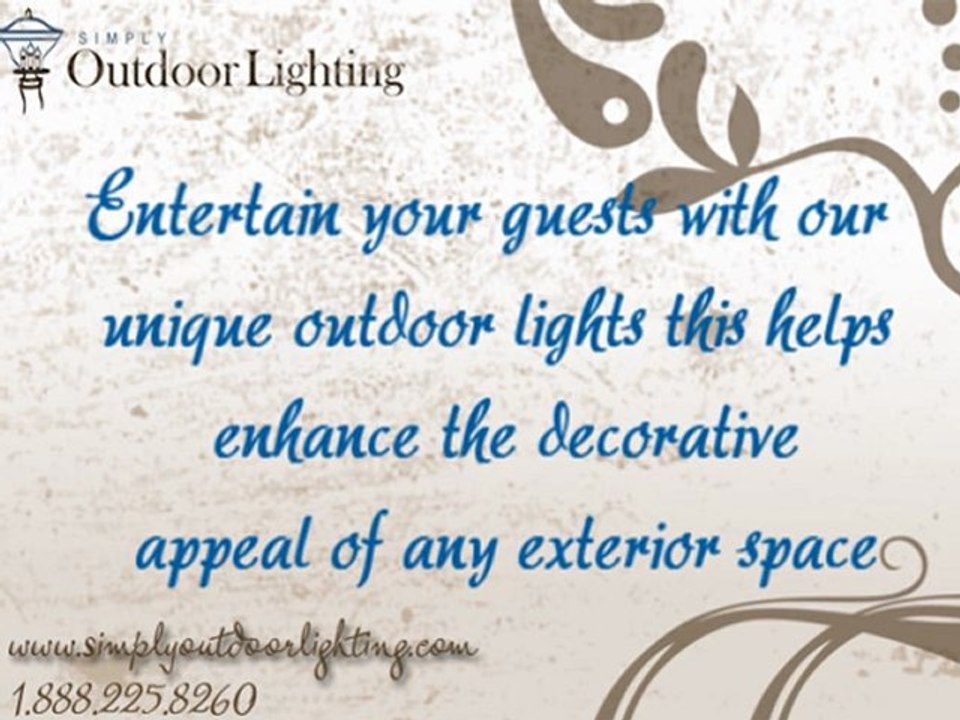 Entertaining Outdoor Lighting Fixtures