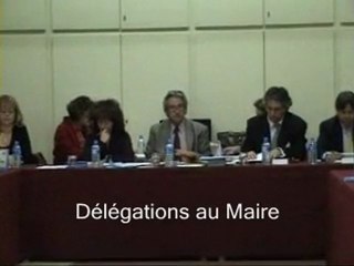 Vote sur les délégations d'attribution au maire