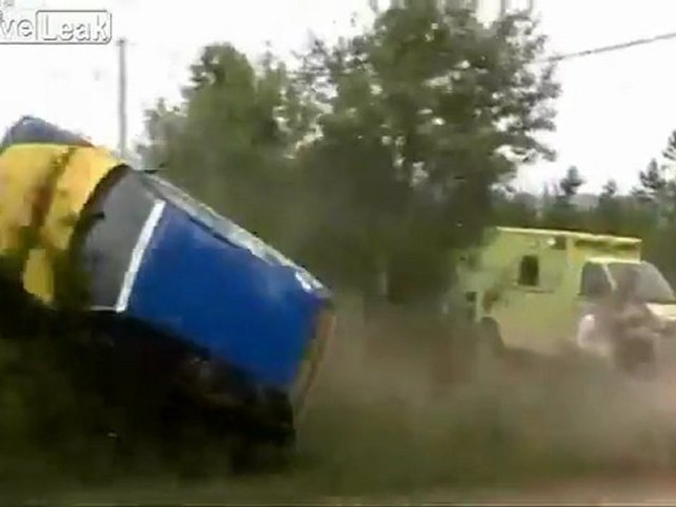 Spectacular Rally Crash - wait for it