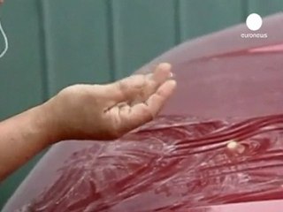 Ash fills the air near Puyehue volcano