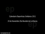 Calendario solidario con deportistas