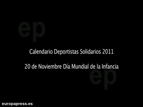 Calendario solidario con deportistas