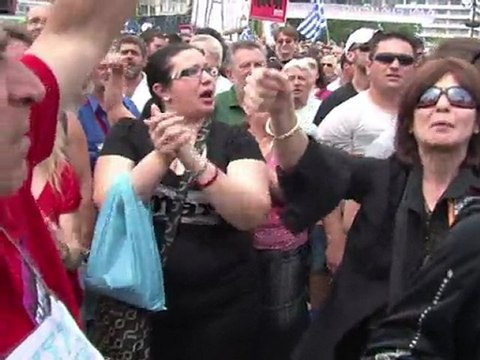 Greek protesters surround parliament against austerity