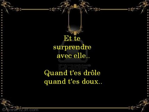 je voudrai la connaitre chanté par moi