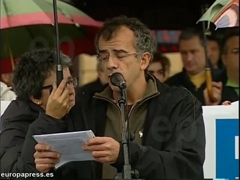 Lectura del manifiesto de Gesto por la Paz contra ETA