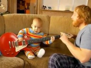 Baby Plays Guitar