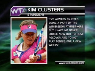 Download Video: Clijsters out of Wimbledon