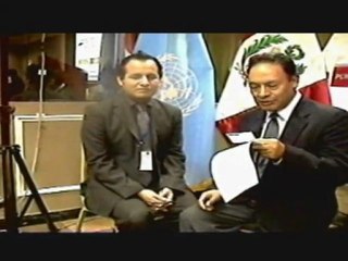 Dra. Andrea Brusco -Oficial Regional United Nations  y Dr. Cesar Ipenza Peralta - asesor MINAM