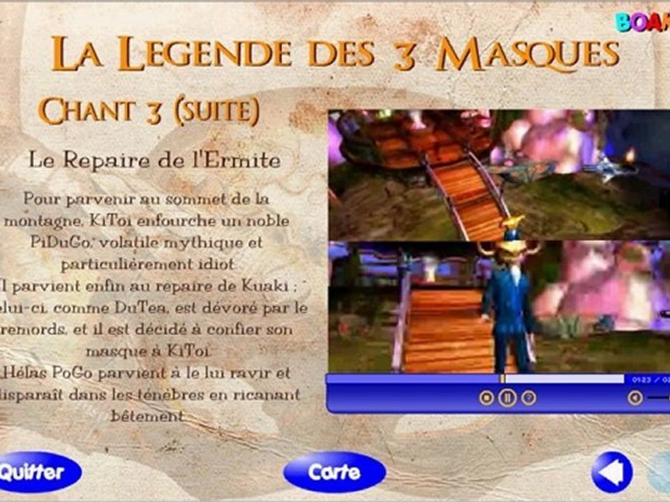 La legende des 3 masque