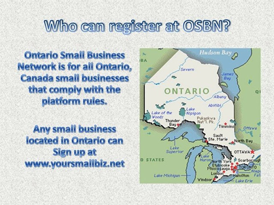 What is Ontario Small Business Network