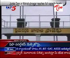 Jurala Dam Mahabubanagar Reaches Full Capacity Levels