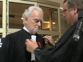 Me Christol officier de la Légion d'Honneur (Montpellier)
