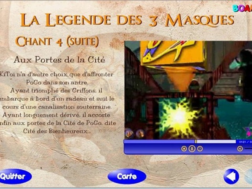 La legende des 3 masque
