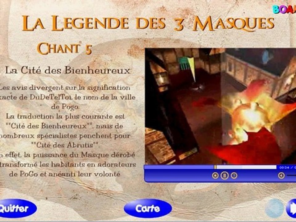 La legende des 3 masque