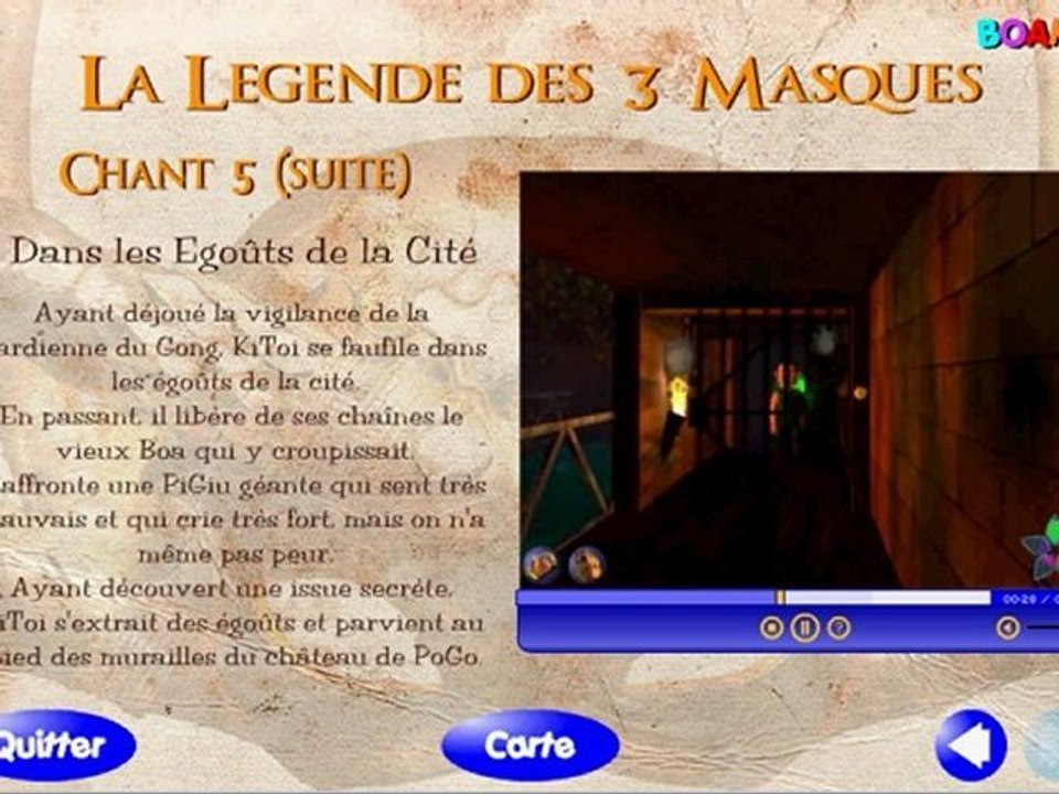 La legende des 3 masque