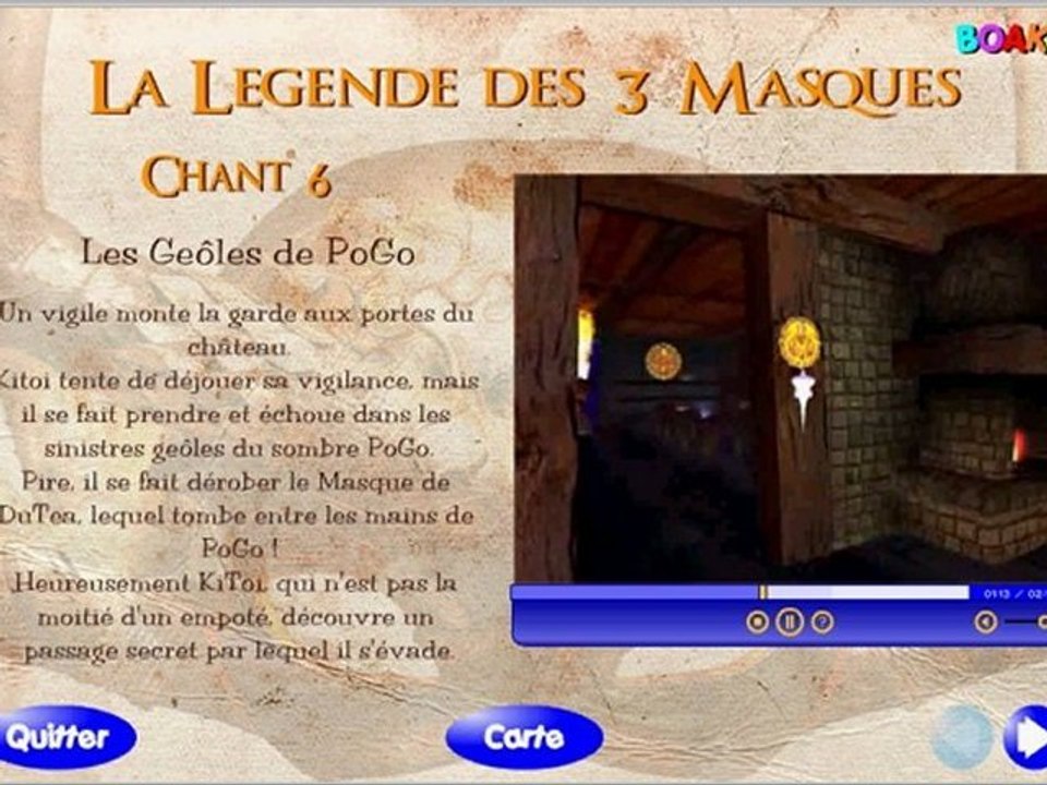 La legende des 3 masque