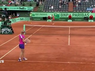 Un golpe de suerte en el tenis
