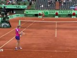 Un golpe de suerte en el tenis