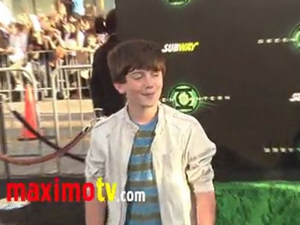 Greyson Chance at GREEN LANTERN World Premiere Arrivals