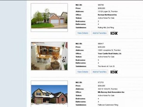 Find Homes for Sale Thornton Colorado