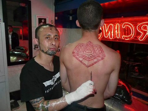Daft Punk Tattoo Scarification