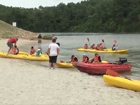 Journée sport pour 300 élèves de CM2 de la ville de Carcassonne à la Cavayère