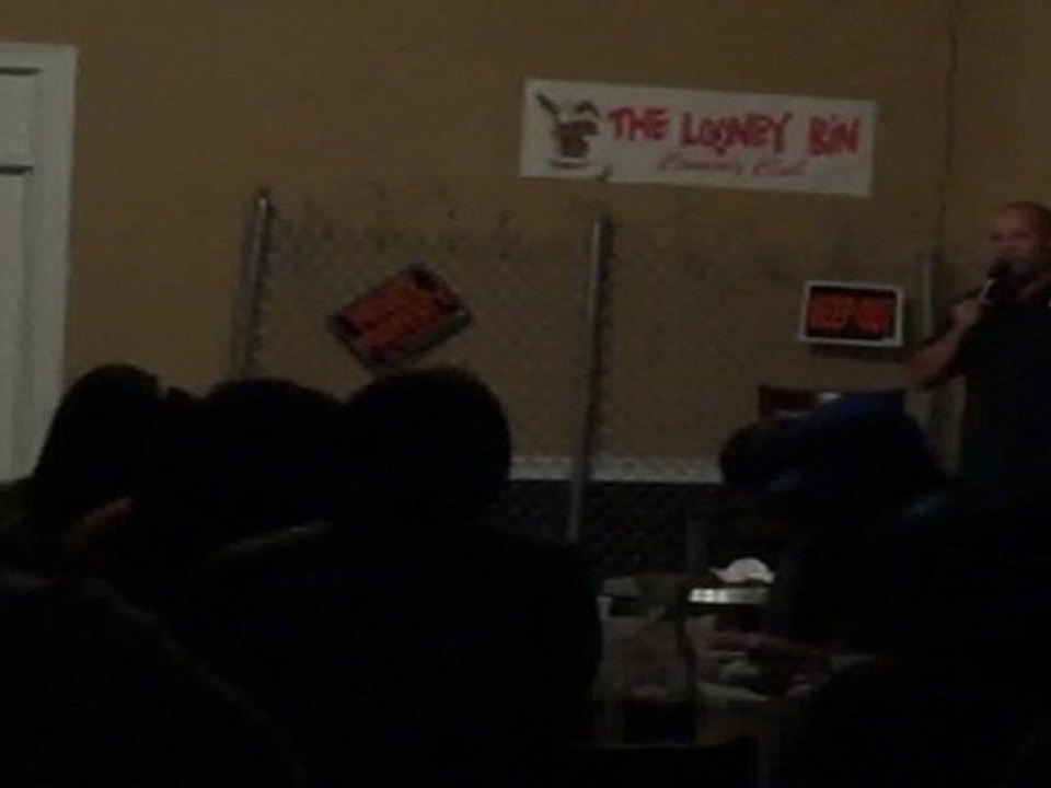 Top New York Comedian Stuttering John Smith plugging Eve Ultra Lounge on Staten Island in his show