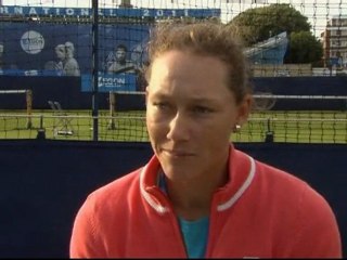 Wimbledon ladies warm up