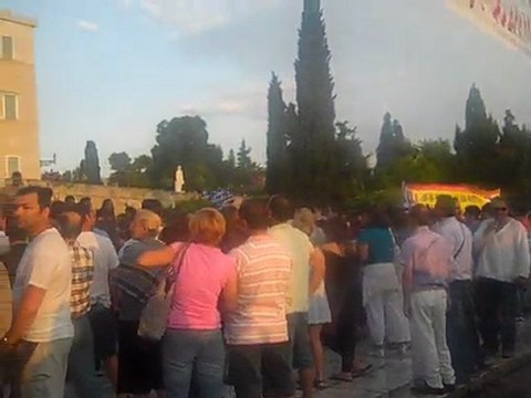 Αγανακτισμένοι συνθήματα 23η ημέρα