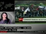 Nueva jornada de protesta estudiantil en Chile