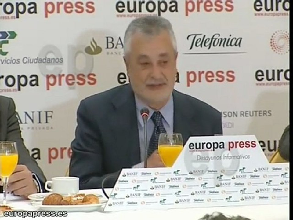 José Antonio Griñán en Desayuno Europa Press