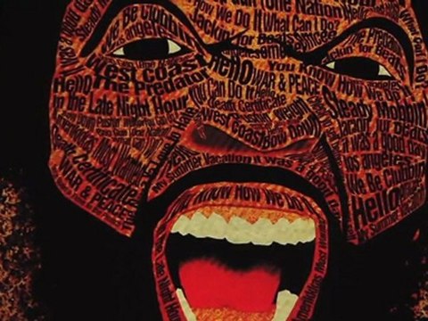 RareInk Presents Ice Cube Face the Music Autographed Portrait with Handprint by Artist Kerry Laster