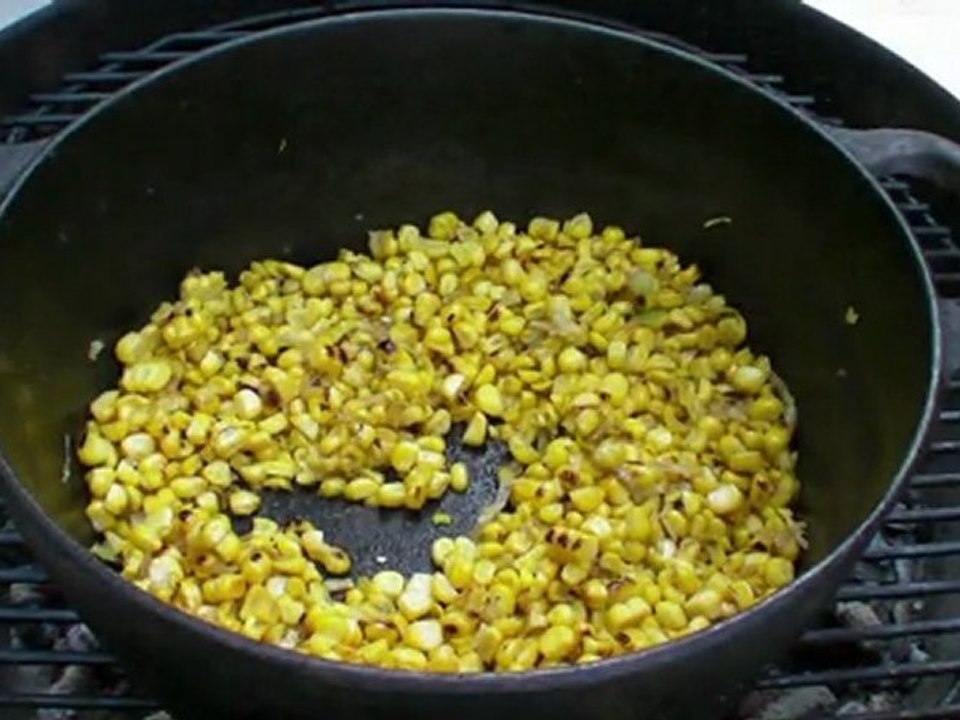 Whisky corn suppe mit blackened gambas