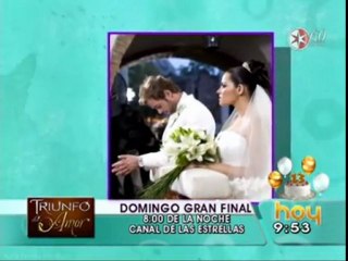 Imagenes del final de Triunfo del Amor (HOY)