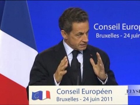 Conseil Européen : Conférence de presse de N. Sarkozy